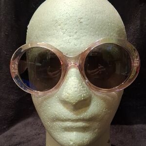Pink Iridescence, Vintage, Goggle Style Fashion Glasses